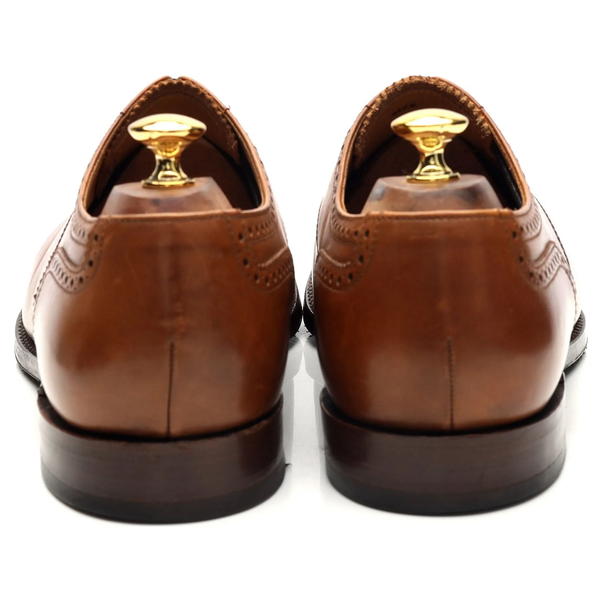 'Somerton' Tan Brown Leather Oxford Brogues UK 11 F