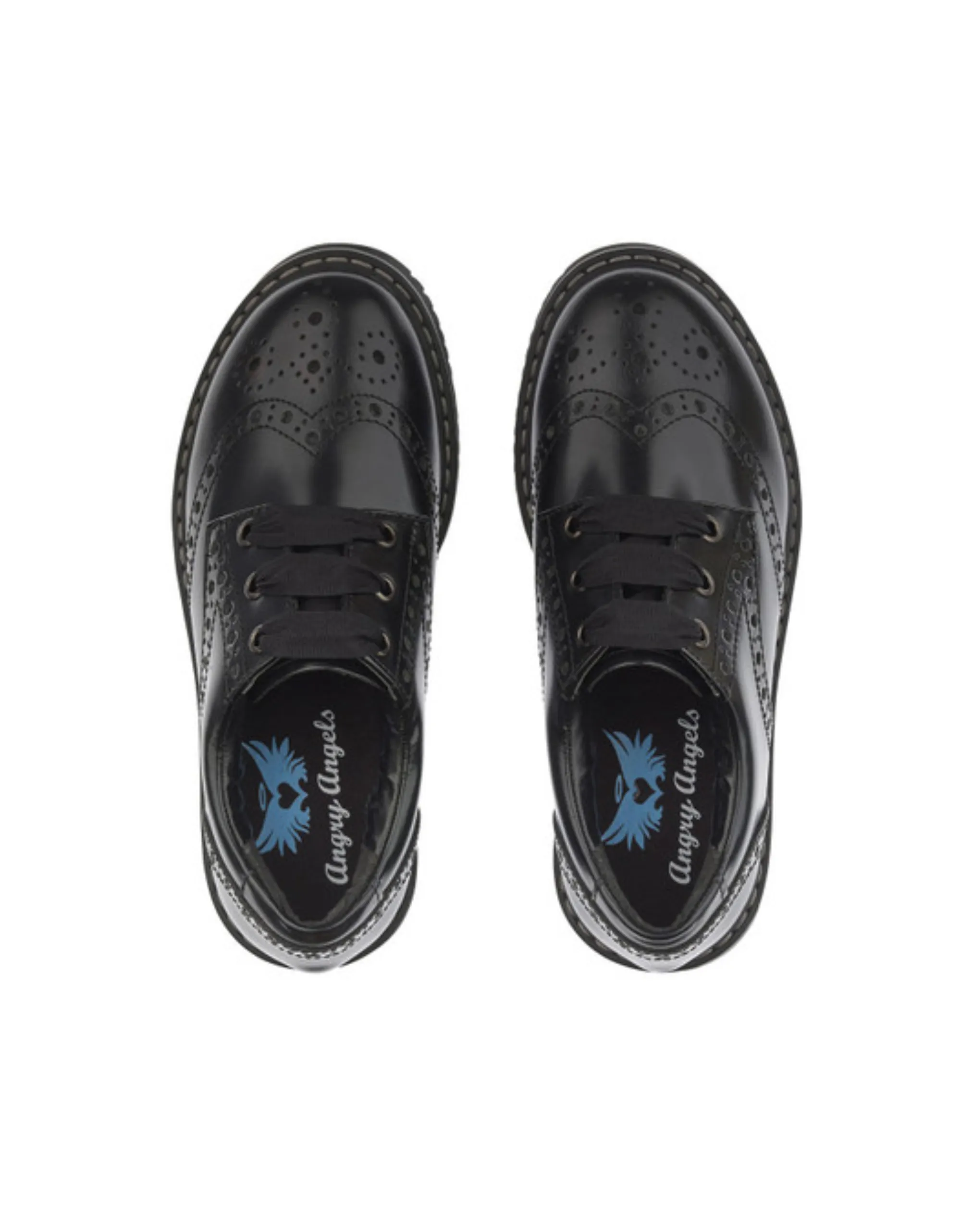 Startrite Impulsive Black leather girls lace-up closed school shoes