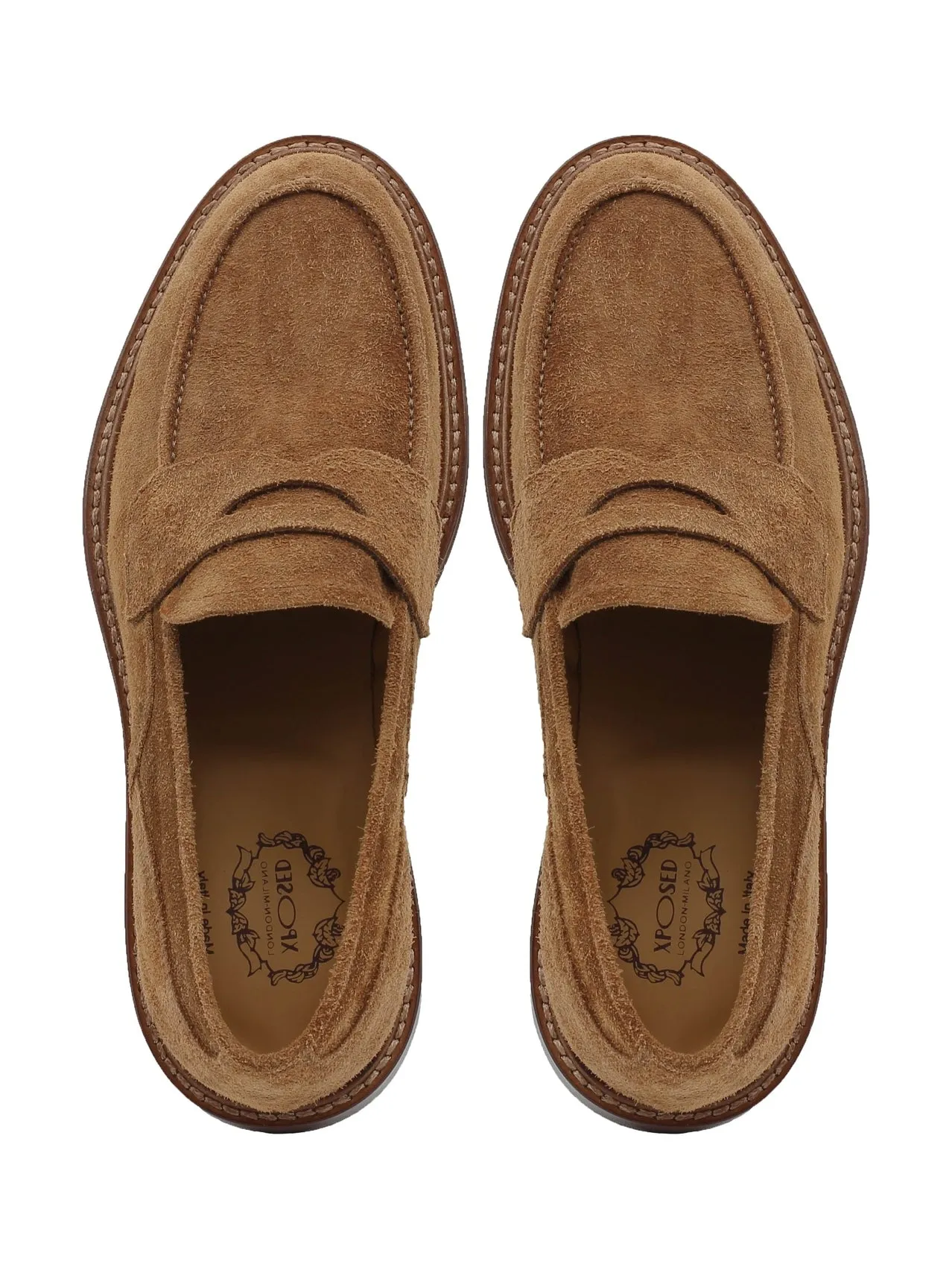 TAN SUEDE PENNY LOAFER