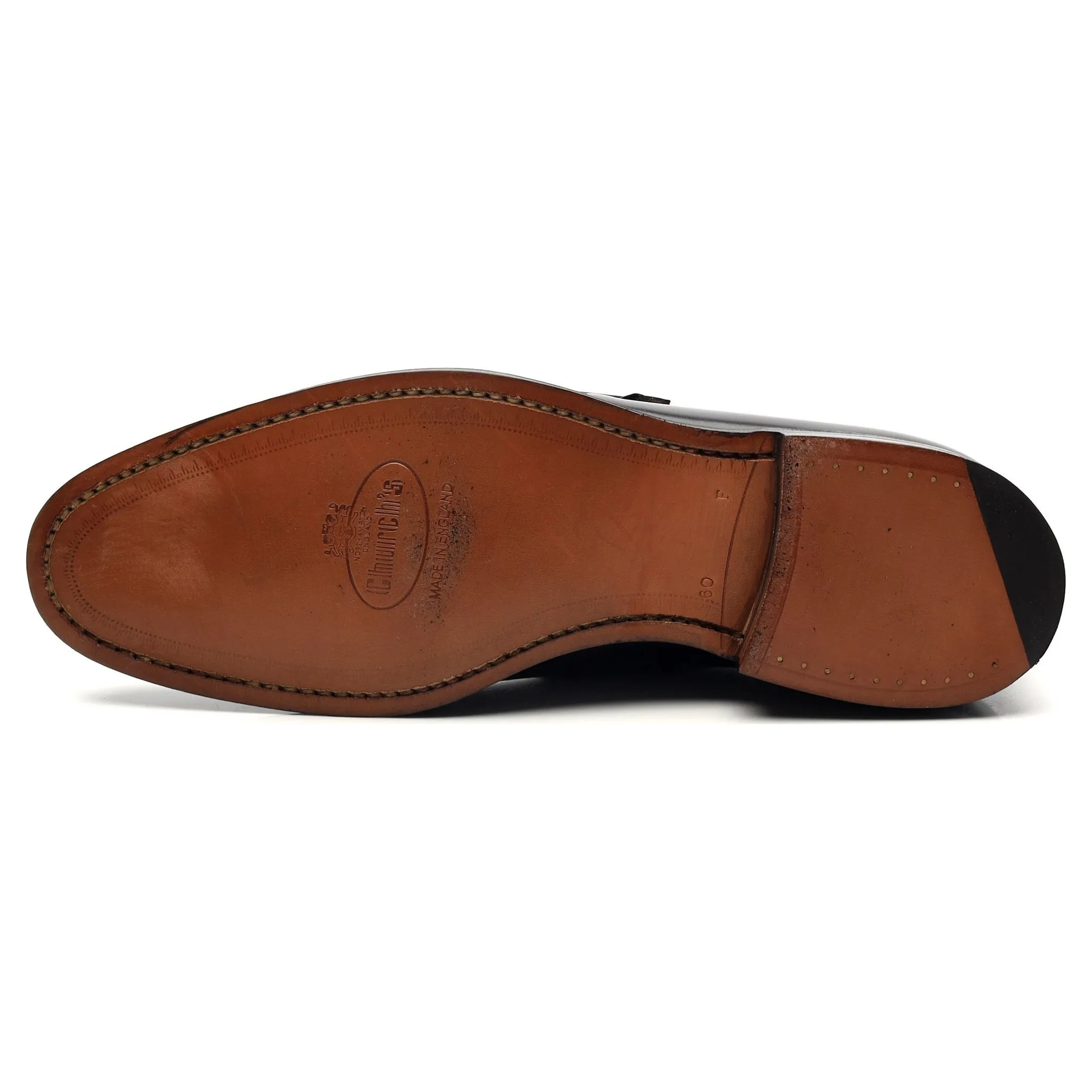 'Tokyo' Black Leather Monk Strap UK 6 F