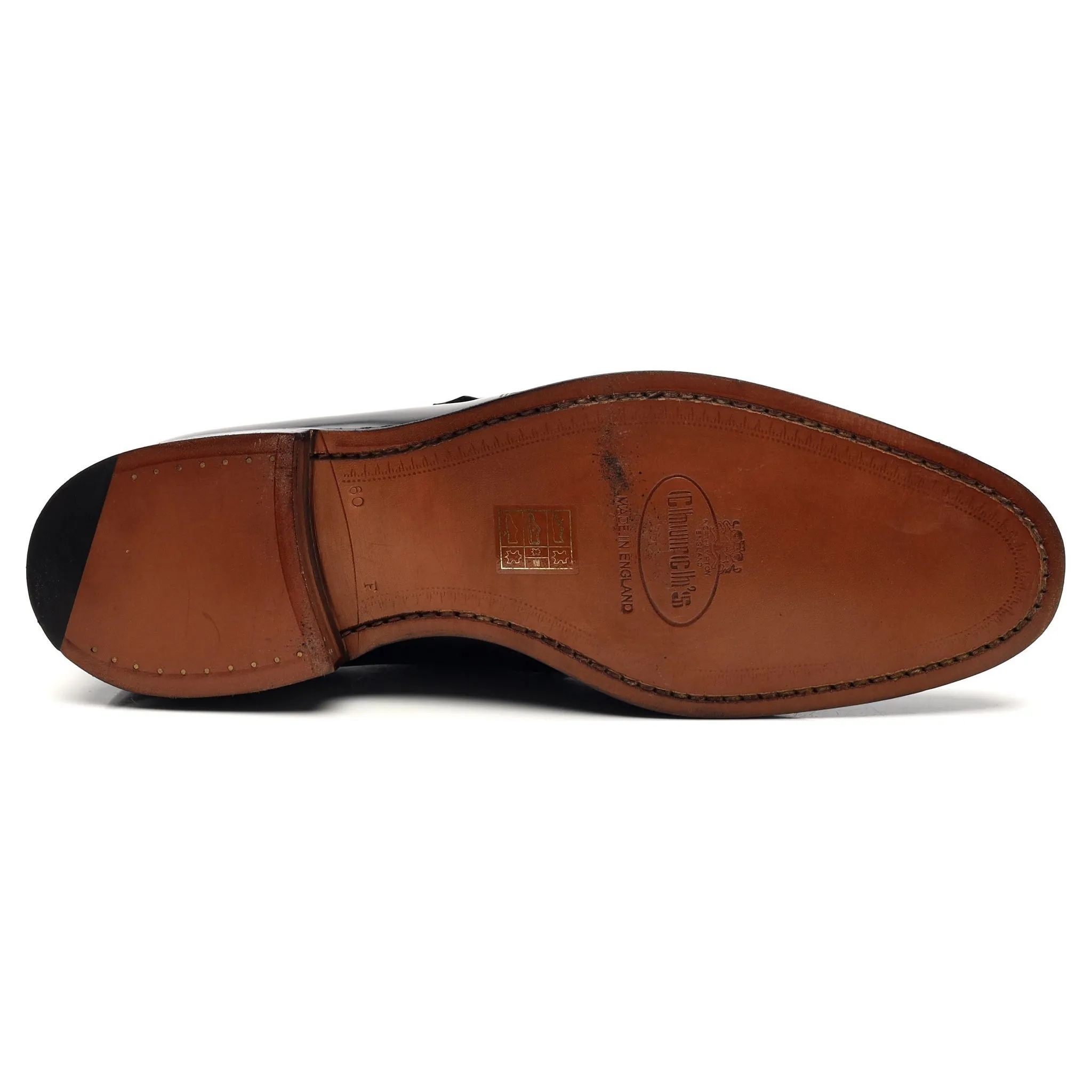 'Tokyo' Black Leather Monk Strap UK 6 F