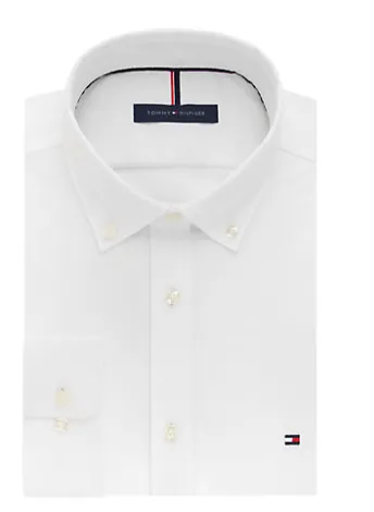 Tommy Hilfiger Slim Fit Non Iron Oxford Solid 24N0625- White