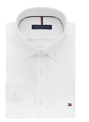 Tommy Hilfiger Slim Fit Non Iron Oxford Solid 24N0625- White
