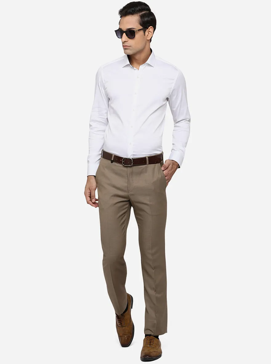 White Solid Slim Fit Party Wear Shirt | Wyre