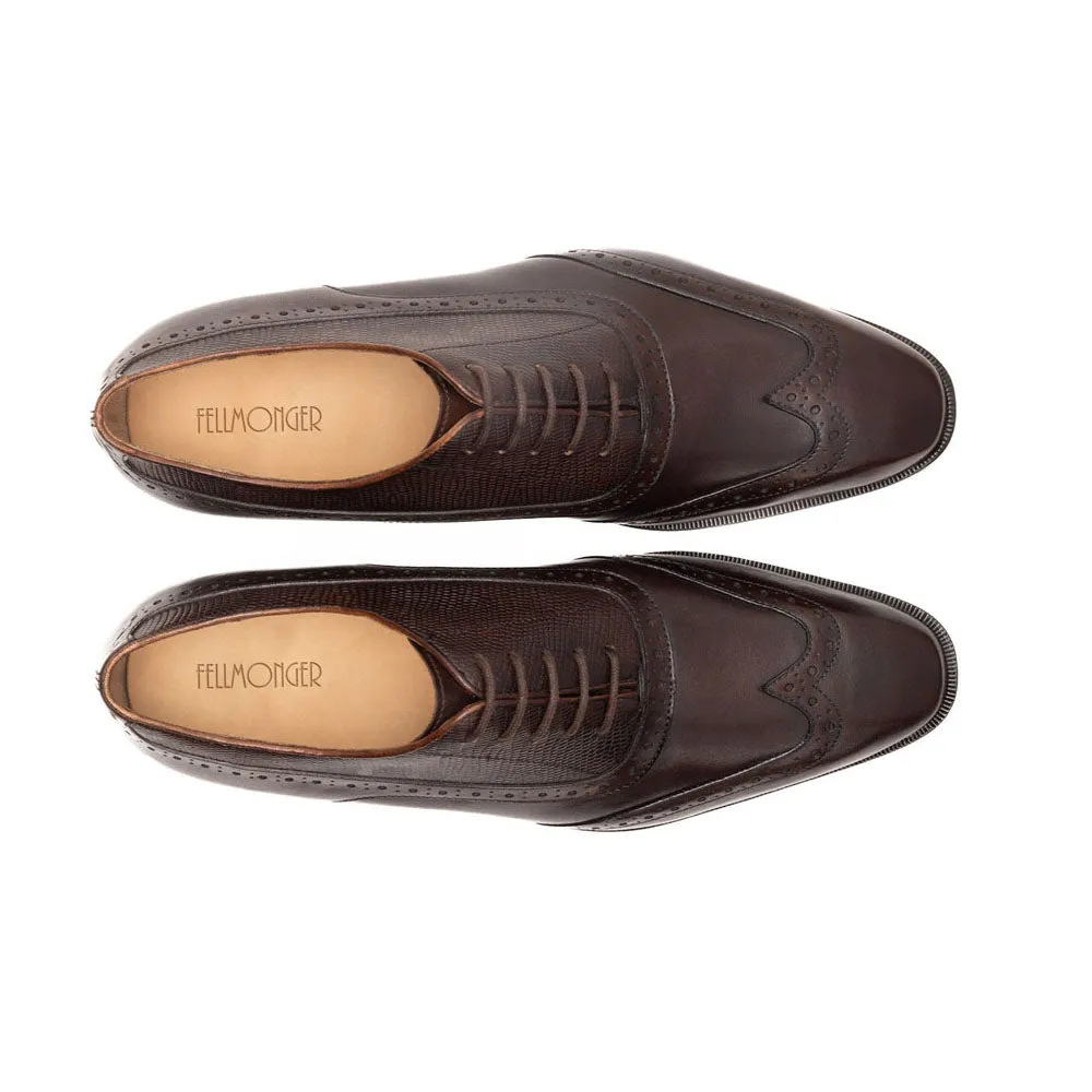 Wingcap Brogue Oxford With Lizard Embossed Quarter